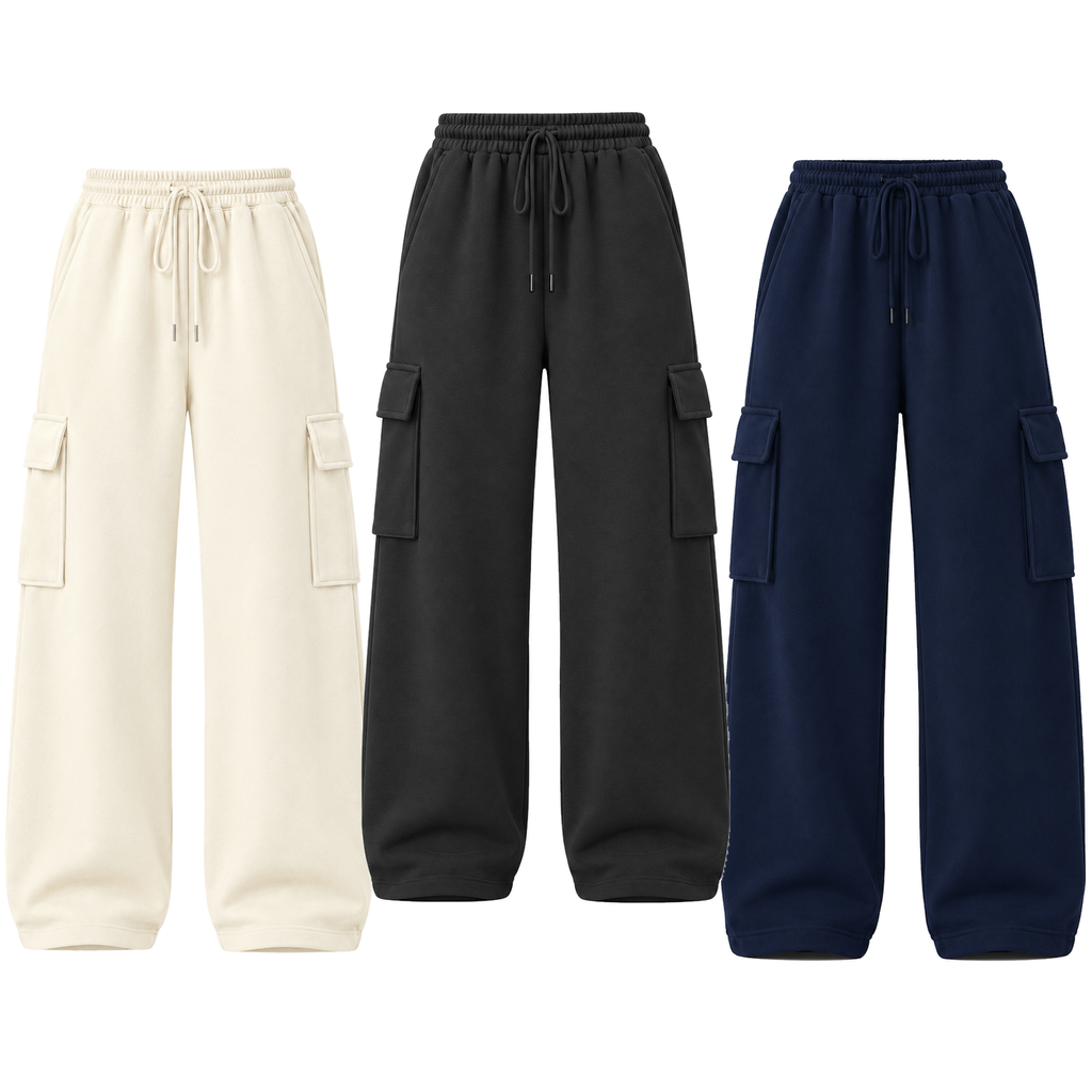 Pack of 3 Straight Leg Cargo