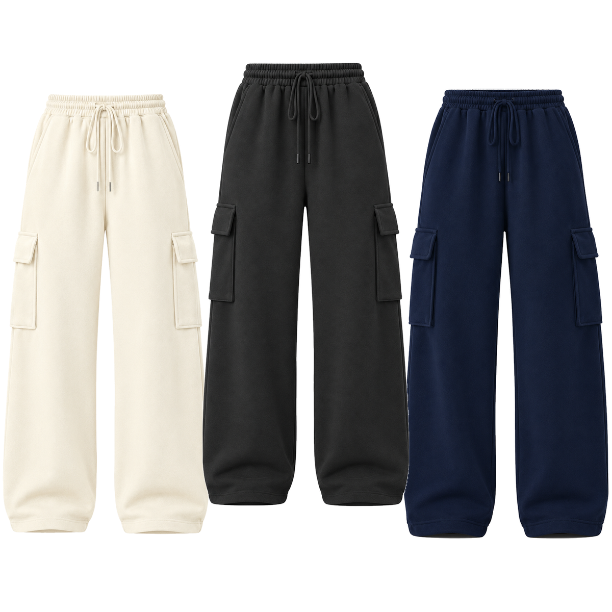 Pack of 3 Straight Leg Cargo