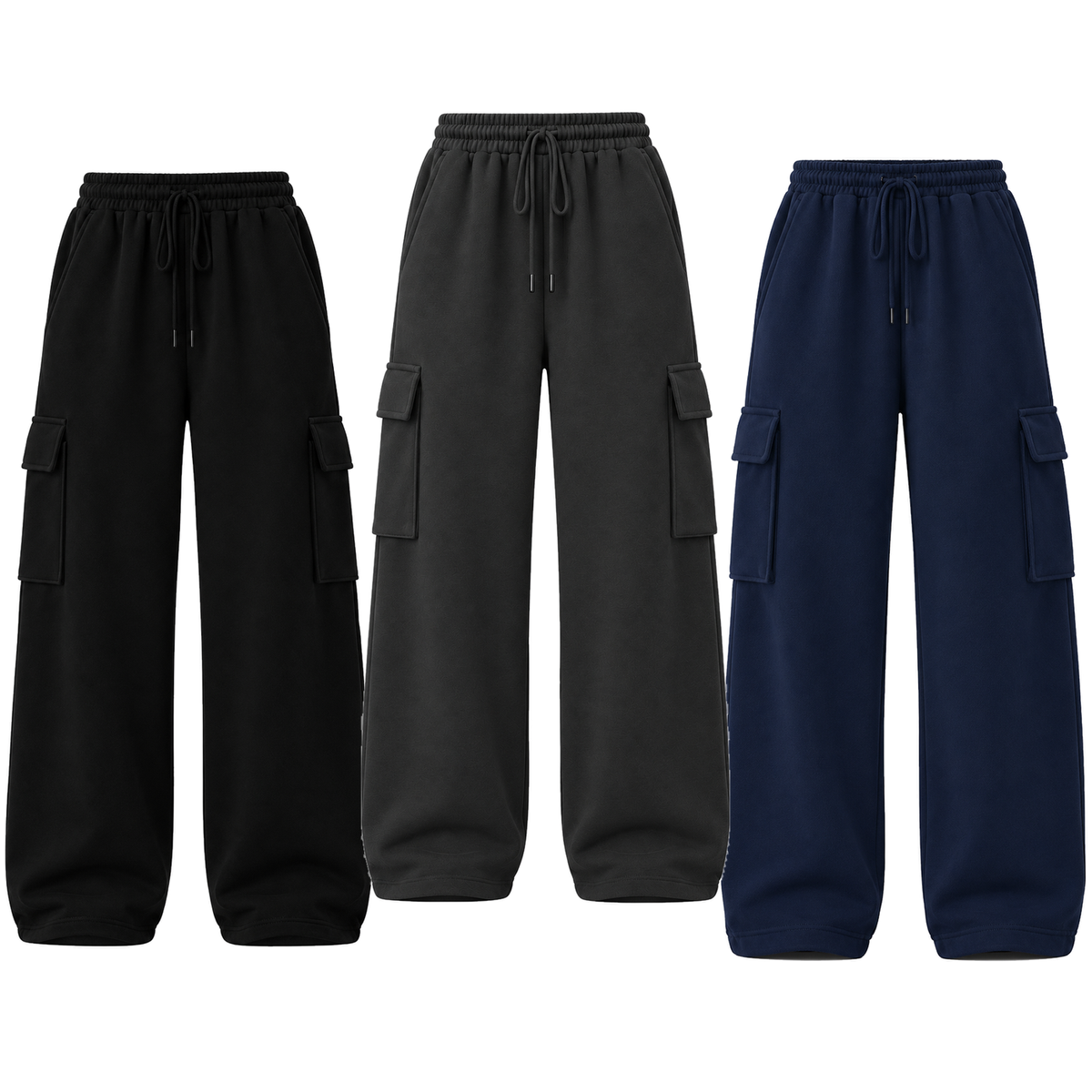 Pack of 3 Straight Leg Cargo