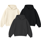 Pack of 3 Oversize Drop Shoulder Hoodie