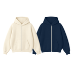 Pack of 2 Oversize Drop Shoulder Zipper