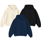 Pack of 3 Oversize Drop Shoulder Hoodie