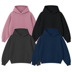 Pack of 4 Oversize Drop Shoulder Hoodie