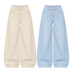 Pack of 2 Wide-leg Jeans
