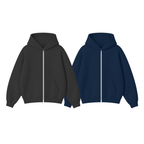 Pack of 2 Oversize Drop Shoulder Zipper