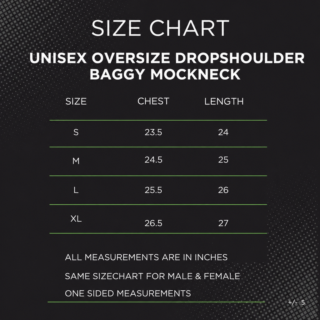 Oversize Drop Shoulder Mockneck