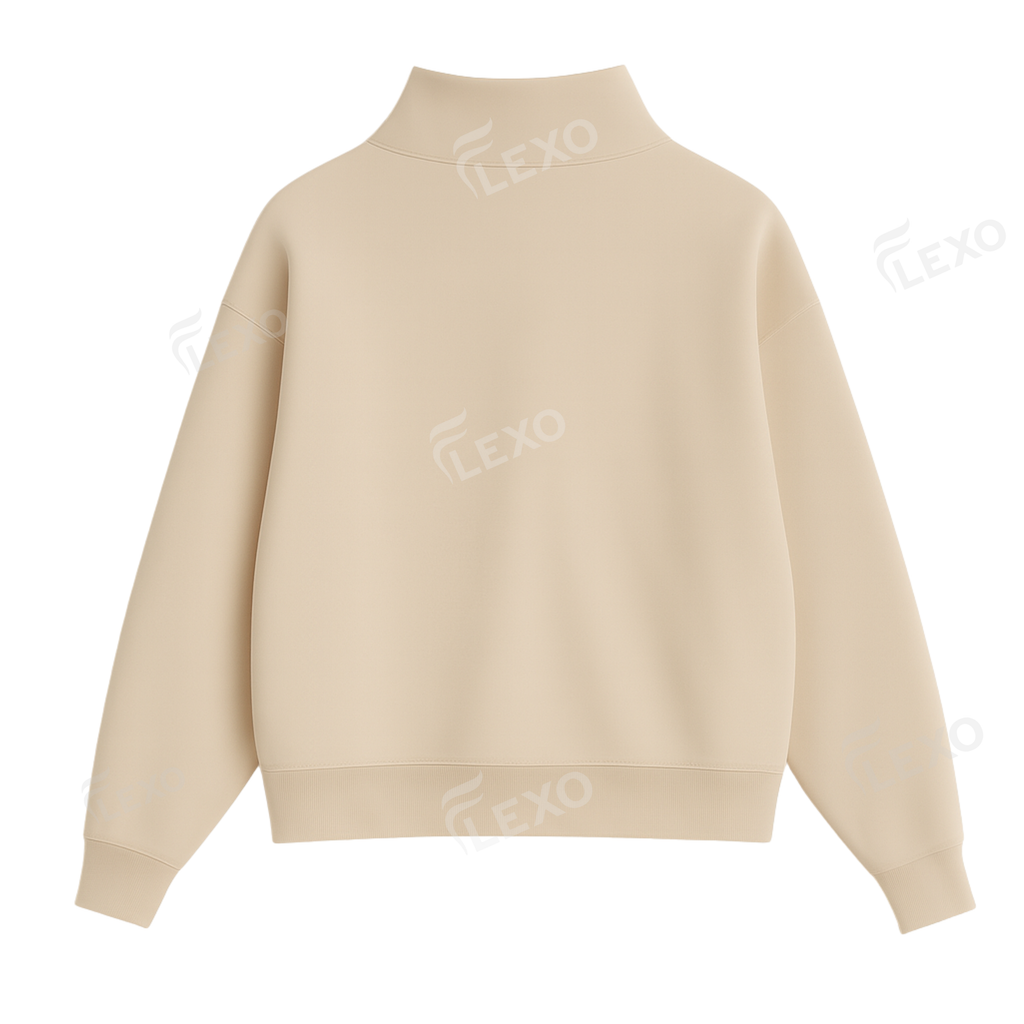 Oversize Drop Shoulder Mockneck