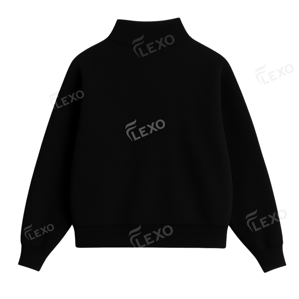 Oversize Drop Shoulder Mockneck