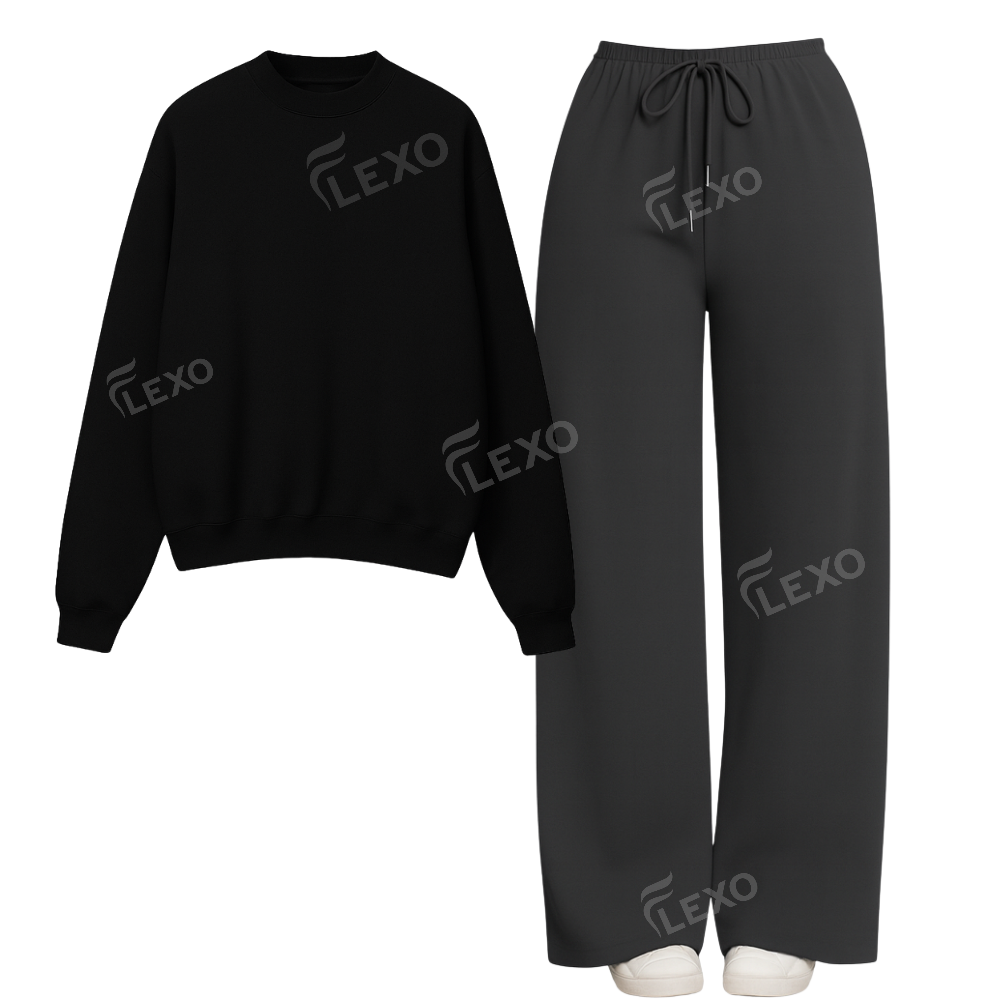 Straight Leg Trouser With Oversized Sweatshirt Secondary image