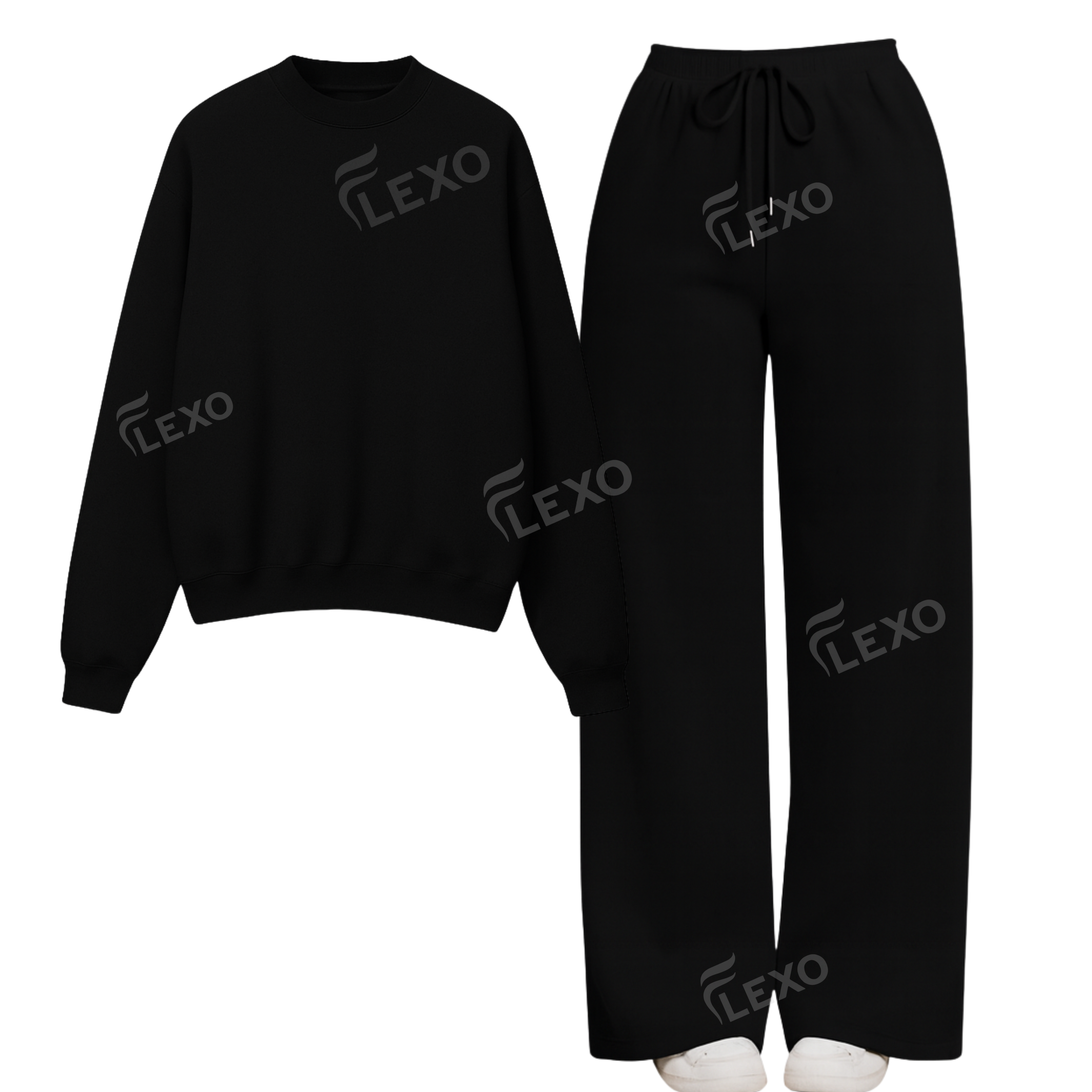 Straight Leg Trouser With Oversized Sweatshirt Main image