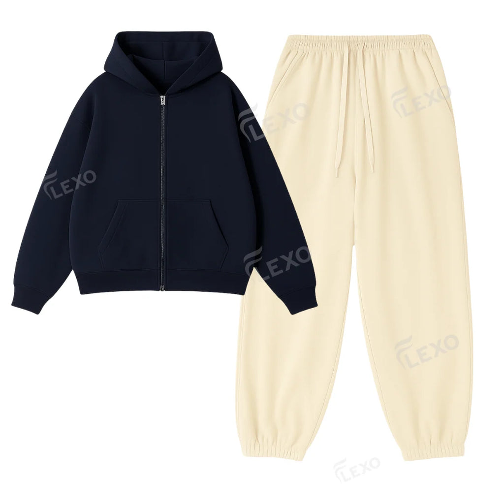 Oversized Sweatpant With Oversized Zipper