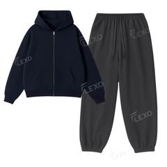 Oversized Sweatpant With Oversized Zipper