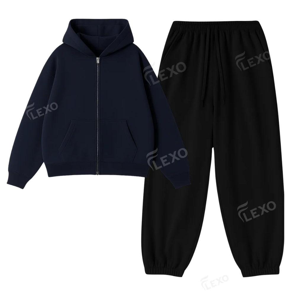 Oversized Sweatpant With Oversized Zipper