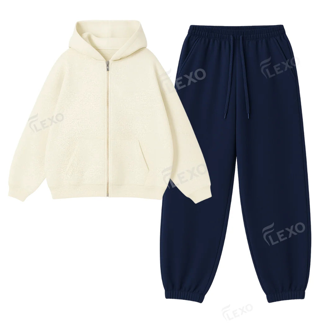 Oversized Sweatpant With Oversized Zipper