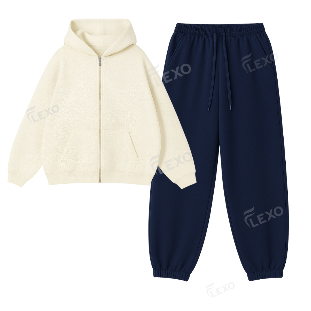 Oversized Sweatpant With Oversized Zipper