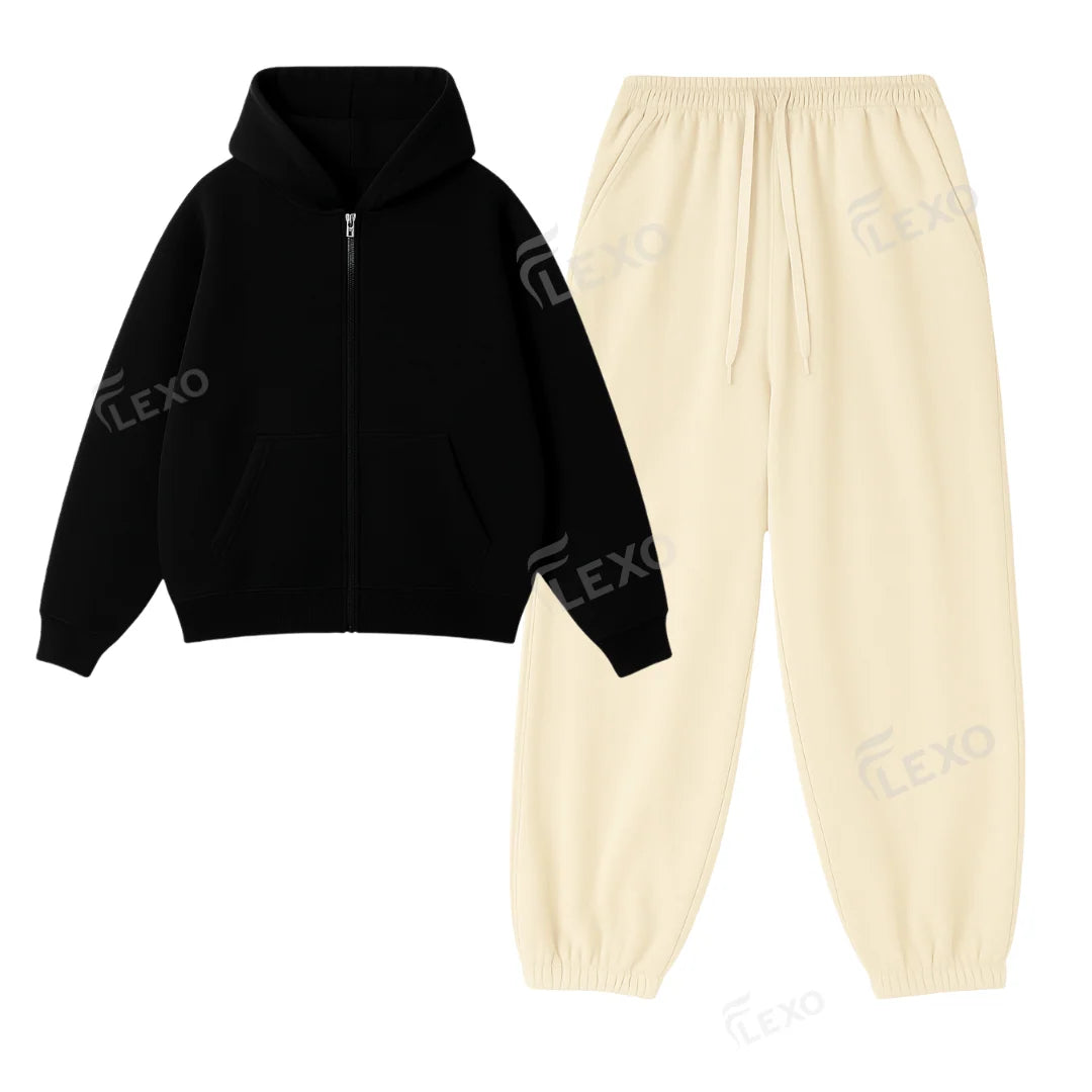 Oversized Sweatpant With Oversized Zipper
