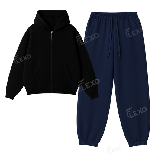Oversized Sweatpant With Oversized Zipper