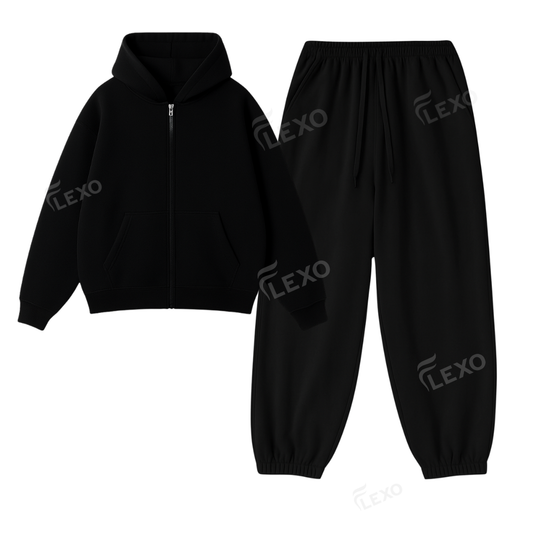 Oversized Sweatpant With Oversized Zipper