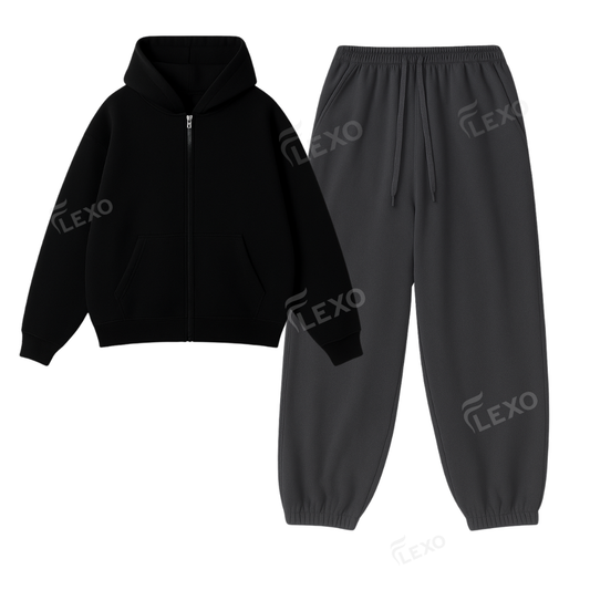 Oversized Sweatpant With Oversized Zipper