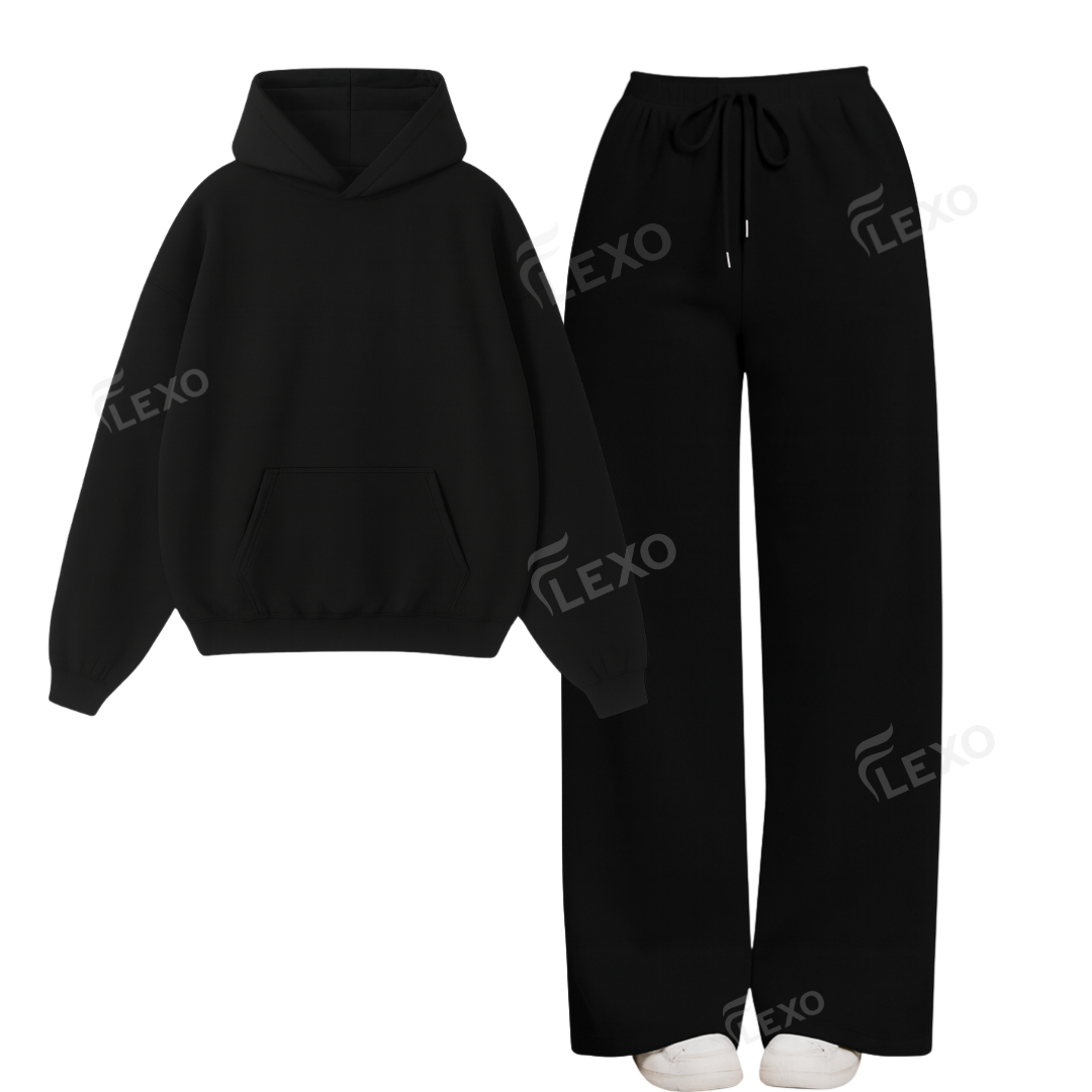 Straight Leg Trouser With Oversized Hoodie Main image