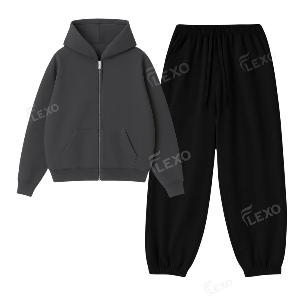 Oversized Sweatpant With Oversized Zipper