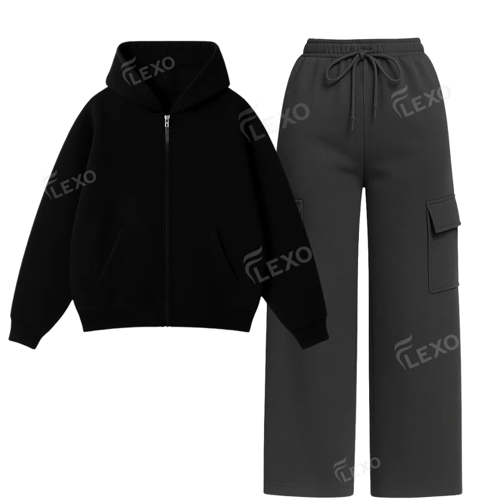 Straight Leg Cargo With Oversized Zipper