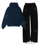 Straight Leg Trouser With Oversized Hoodie