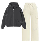 Straight Leg Cargo With Oversized Zipper