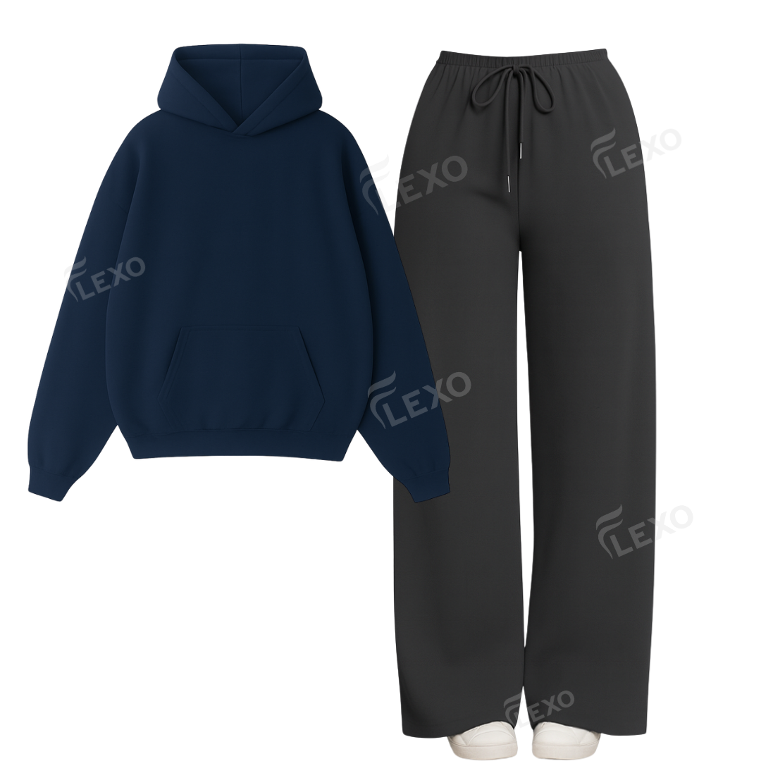 Straight Leg Trouser With Oversized Hoodie Secondary image