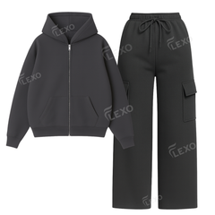 Straight Leg Cargo With Oversized Zipper