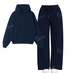 Straight Leg Trouser With Oversized Hoodie