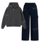 Straight Leg Cargo With Oversized Zipper