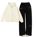 Straight Leg Trouser With Oversized Zipper