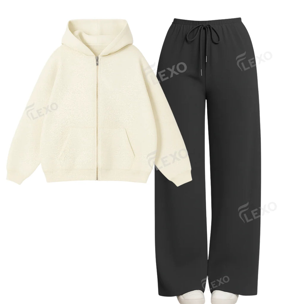Straight Leg Trouser With Oversized Zipper
