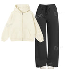 Straight Leg Trouser With Oversized Zipper