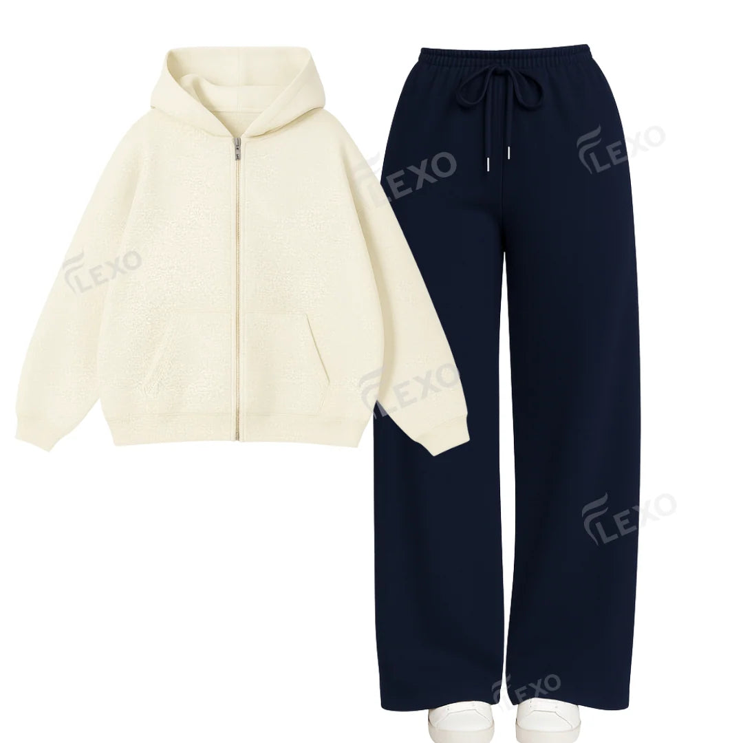 Straight Leg Trouser With Oversized Zipper