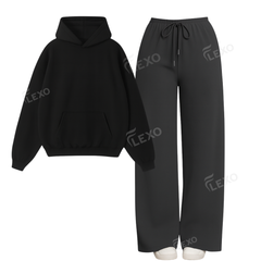 Straight Leg Trouser With Oversized Hoodie
