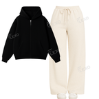 Straight Leg Trouser With Oversized Zipper