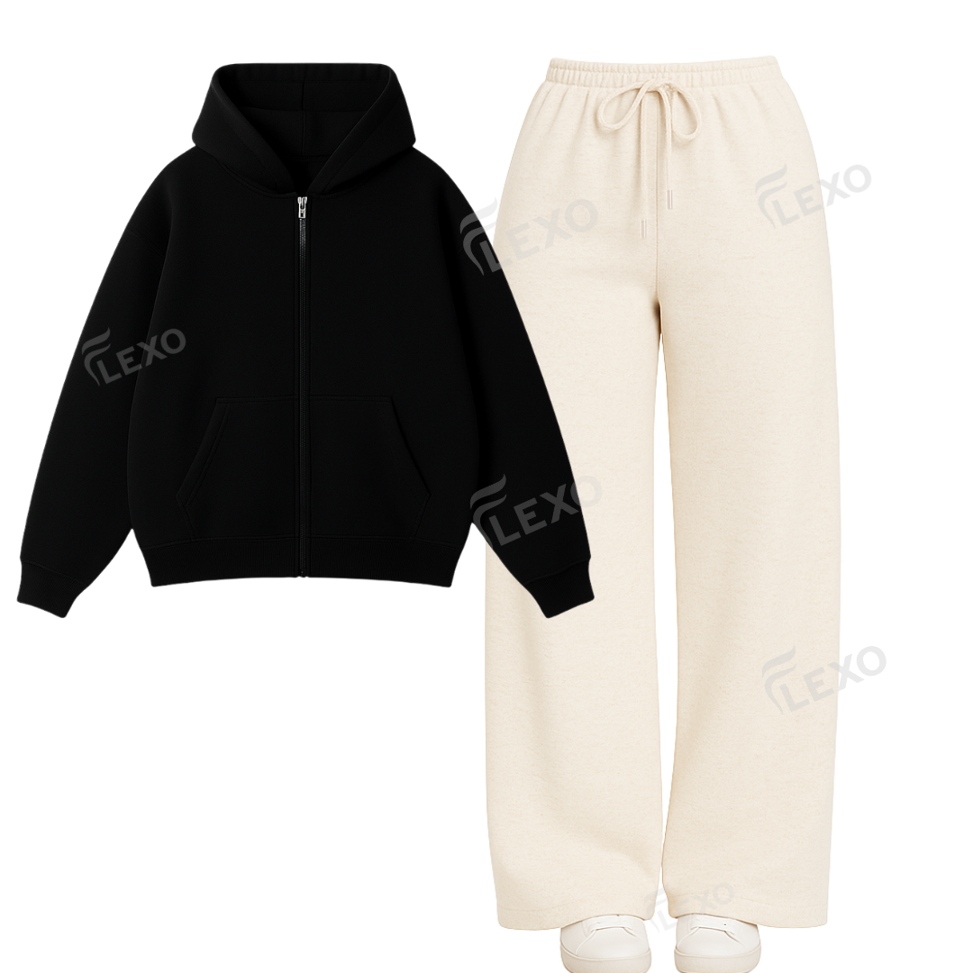 Straight Leg Trouser With Oversized Zipper