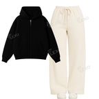 Straight Leg Trouser With Oversized Zipper