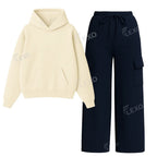 Straight Leg Cargo With Oversized Hoodie