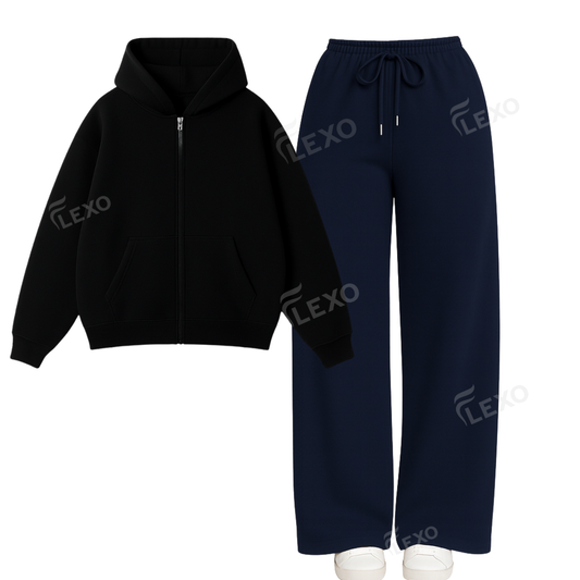 Straight Leg Trouser With Oversized Zipper