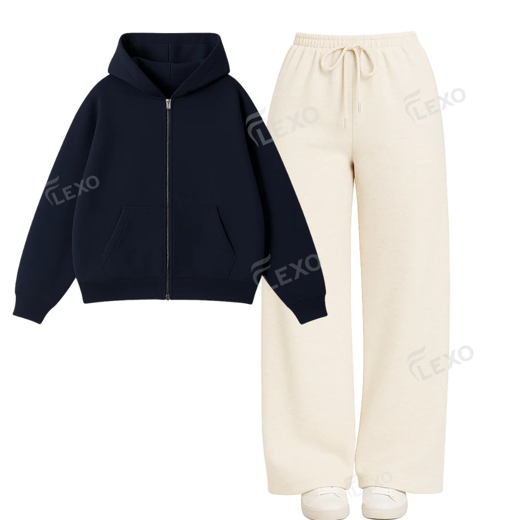 Straight Leg Trouser With Oversized Zipper