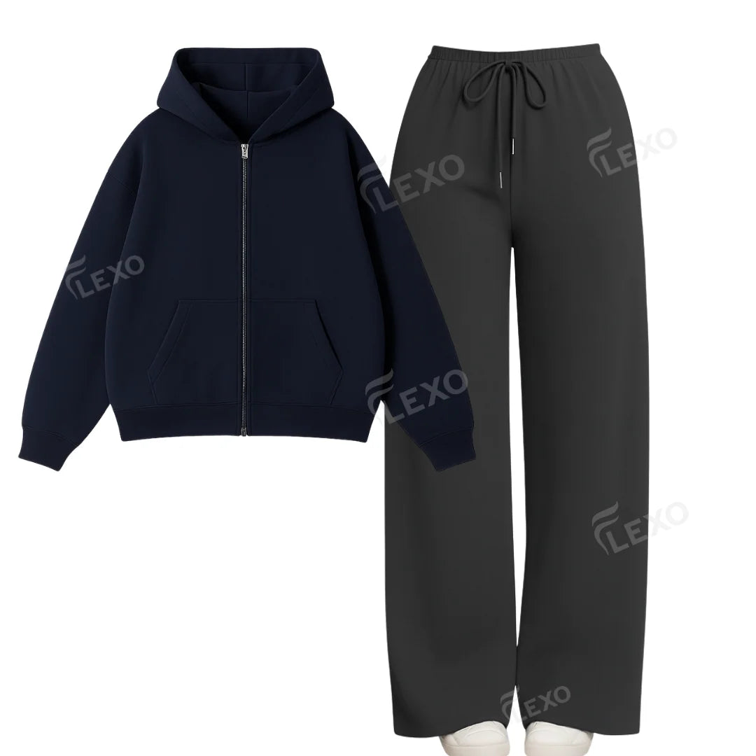 Straight Leg Trouser With Oversized Zipper