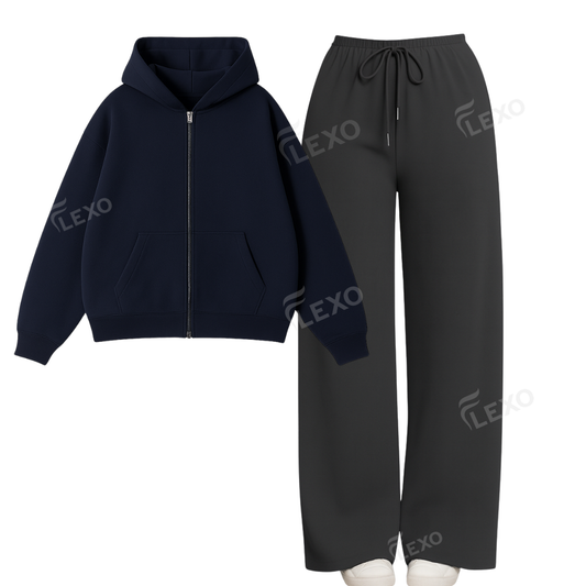 Straight Leg Trouser With Oversized Zipper