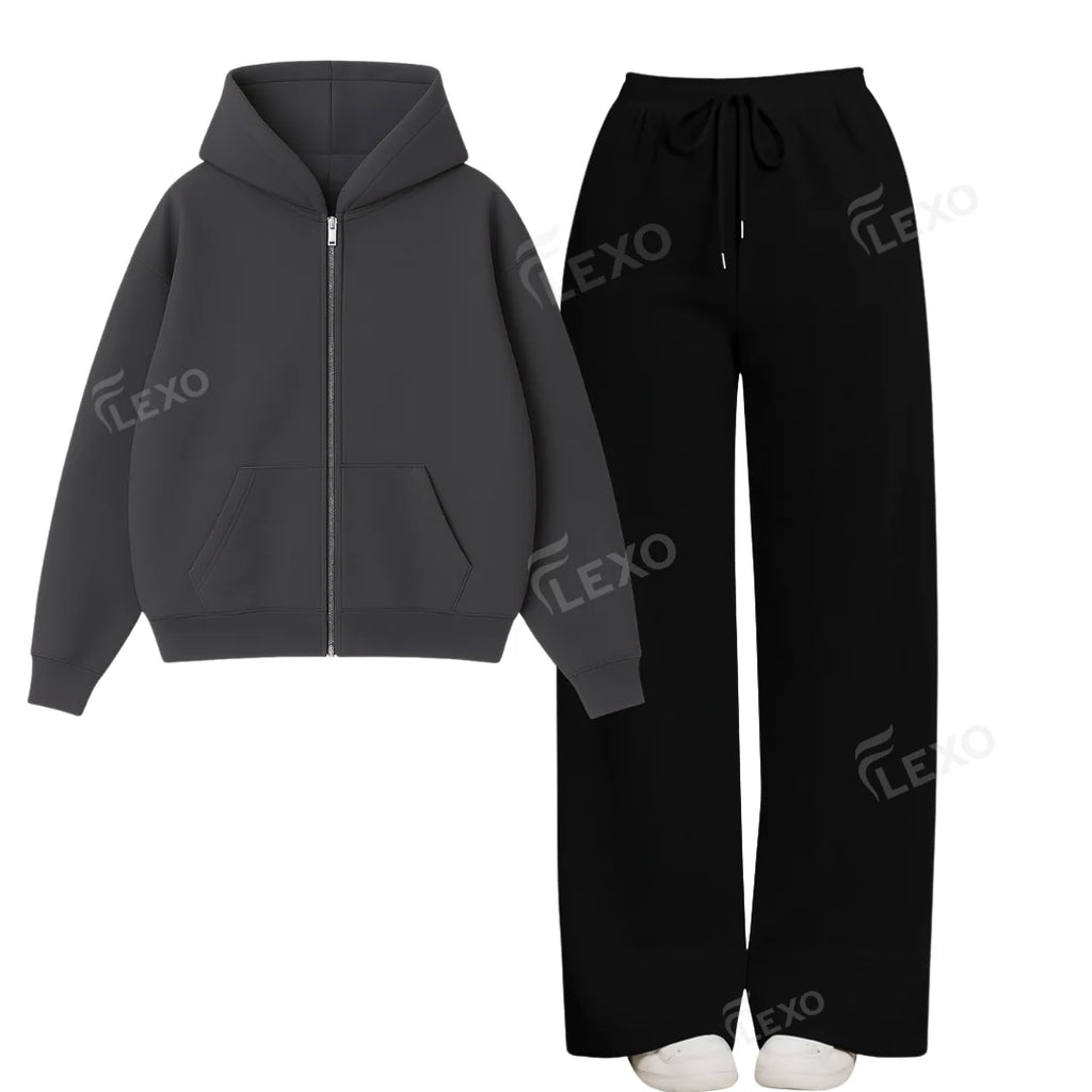 Straight Leg Trouser With Oversized Zipper