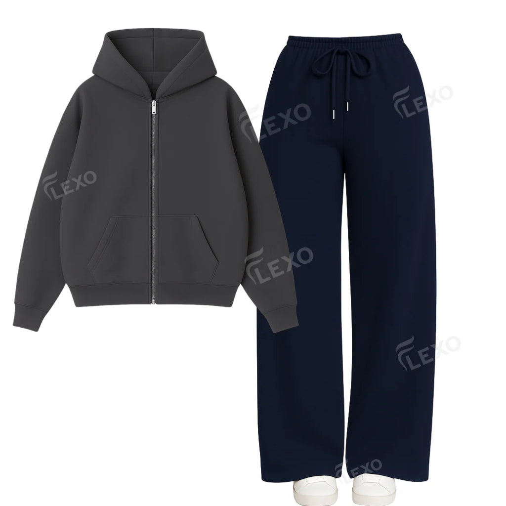 Straight Leg Trouser With Oversized Zipper