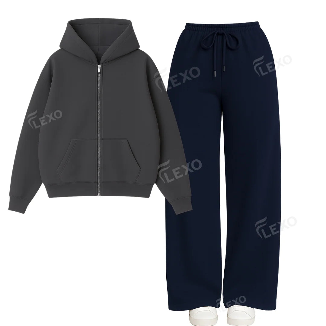 Straight Leg Trouser With Oversized Zipper