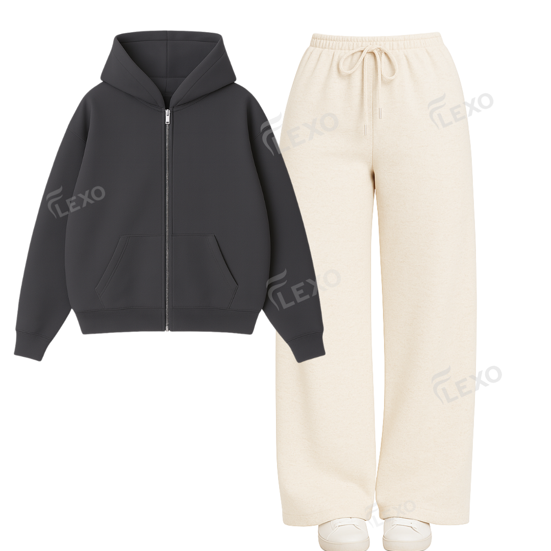 Straight Leg Trouser With Oversized Zipper
