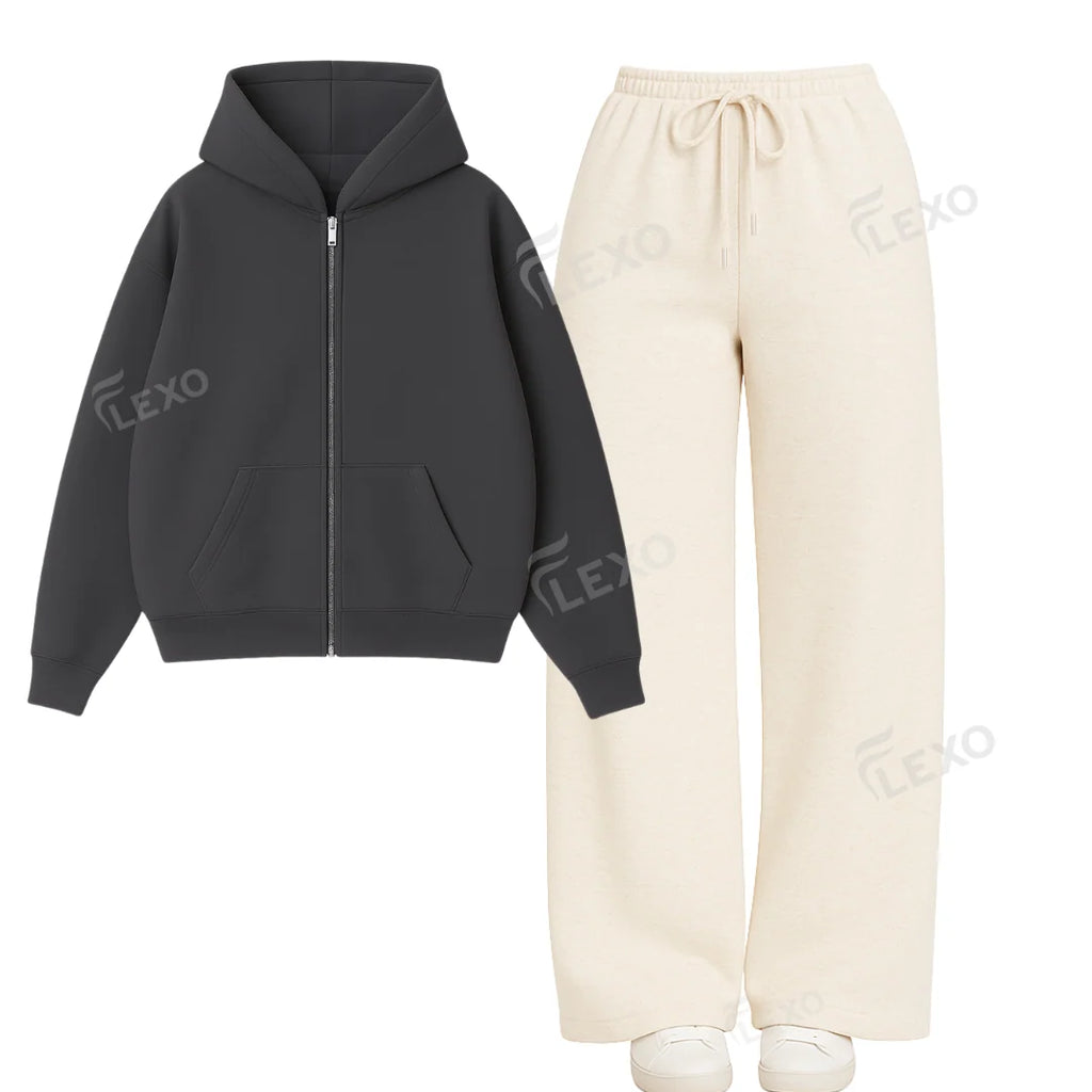 Straight Leg Trouser With Oversized Zipper